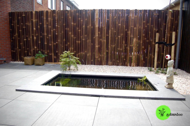 inspiracia bambusový plot